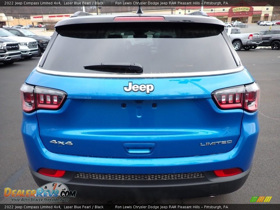 2022 Jeep Compass Limited 4x4 Laser Blue Pearl / Black Photo #4