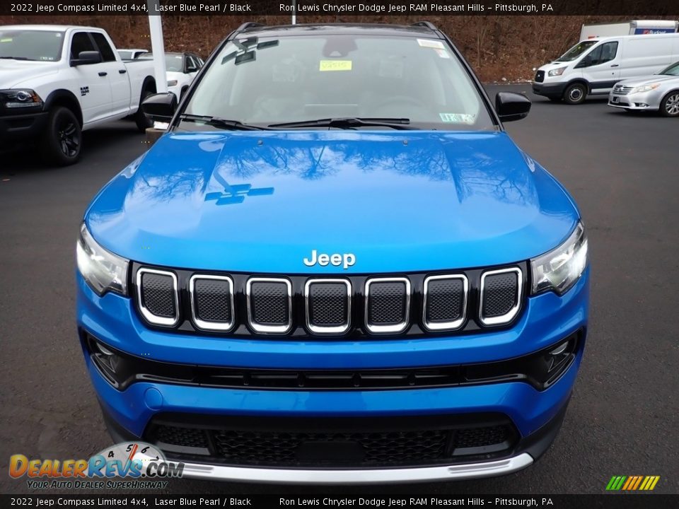 2022 Jeep Compass Limited 4x4 Laser Blue Pearl / Black Photo #9