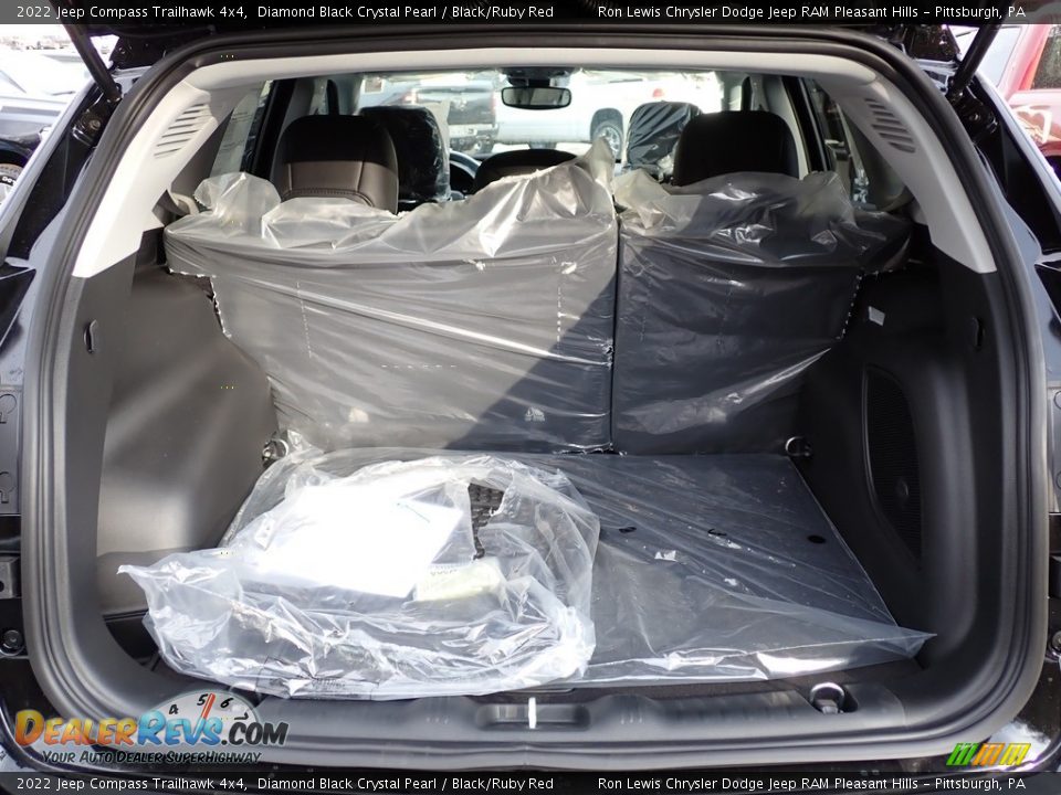 2022 Jeep Compass Trailhawk 4x4 Diamond Black Crystal Pearl / Black/Ruby Red Photo #5