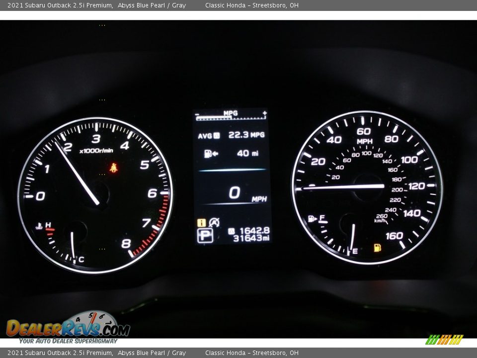 2021 Subaru Outback 2.5i Premium Gauges Photo #20