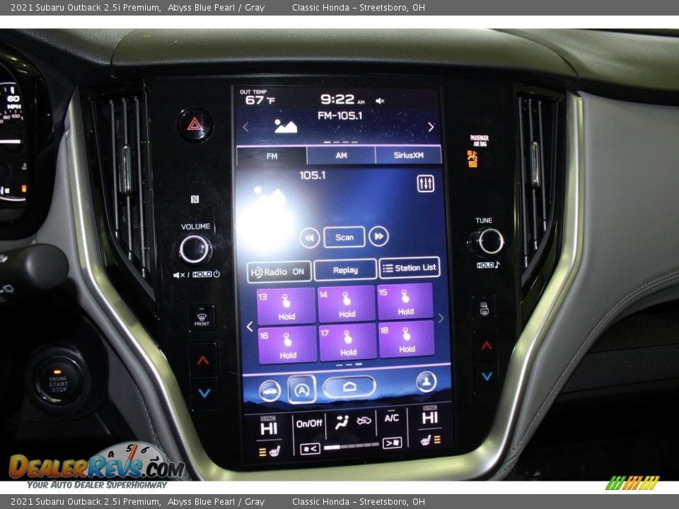 2021 Subaru Outback 2.5i Premium Abyss Blue Pearl / Gray Photo #21