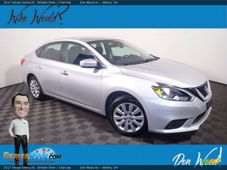 2017 Nissan Sentra SV Brilliant Silver / Charcoal Photo #1
