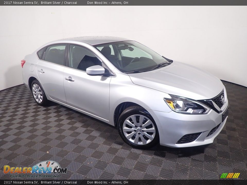 2017 Nissan Sentra SV Brilliant Silver / Charcoal Photo #3