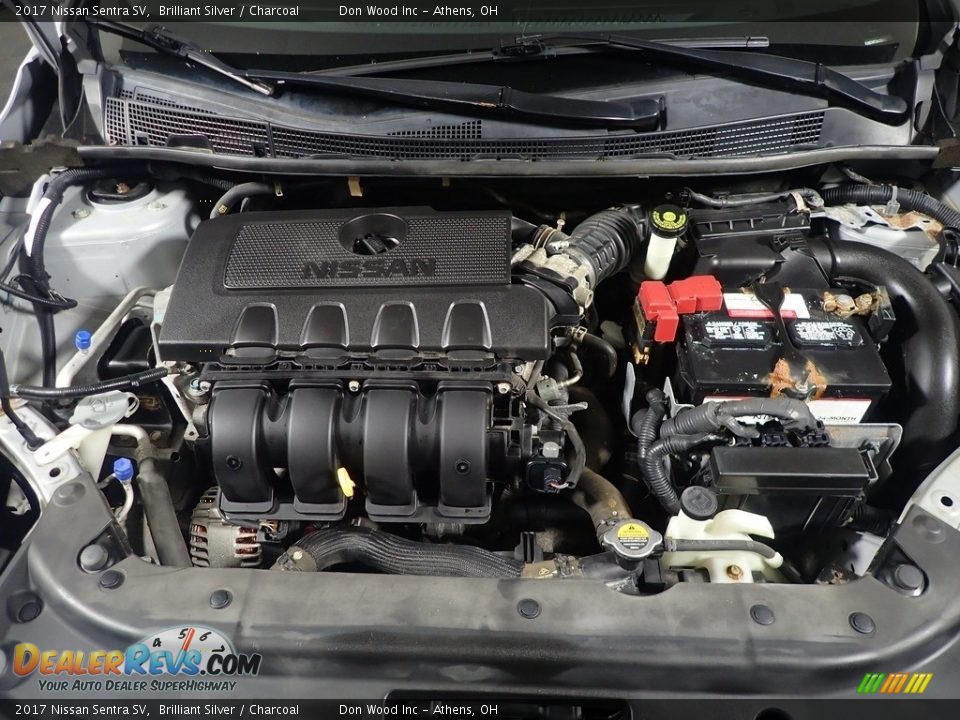 2017 Nissan Sentra SV Brilliant Silver / Charcoal Photo #6