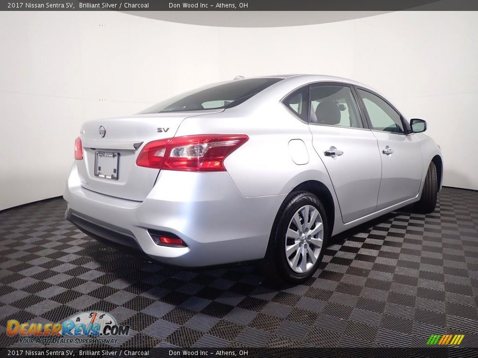 2017 Nissan Sentra SV Brilliant Silver / Charcoal Photo #14