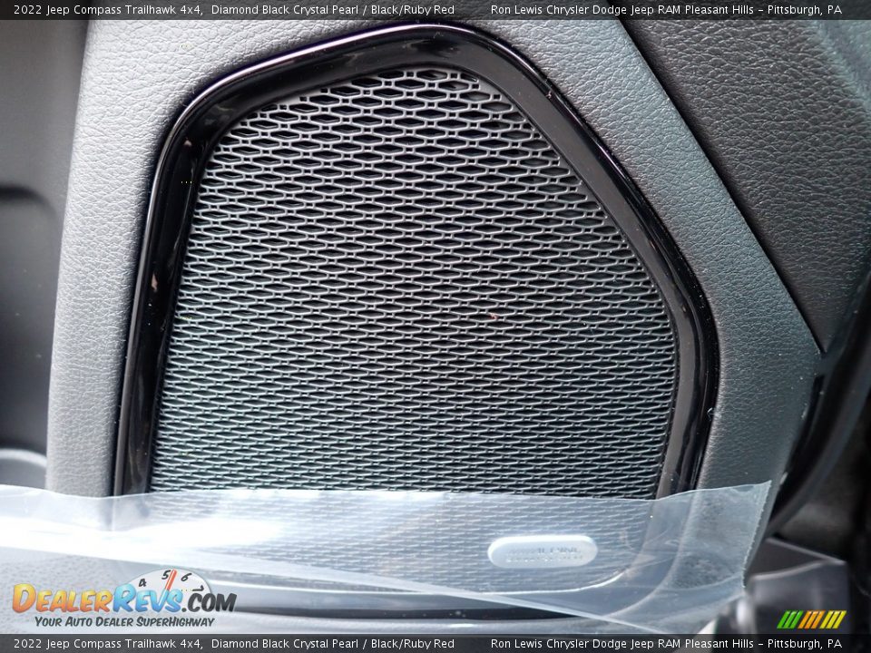 2022 Jeep Compass Trailhawk 4x4 Diamond Black Crystal Pearl / Black/Ruby Red Photo #18