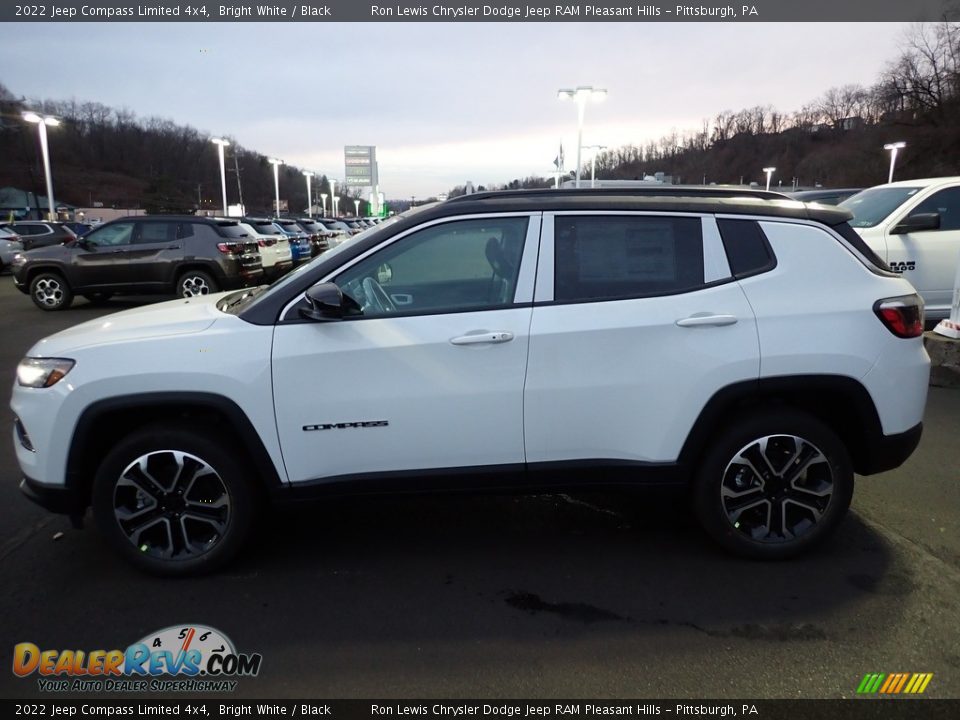 2022 Jeep Compass Limited 4x4 Bright White / Black Photo #2