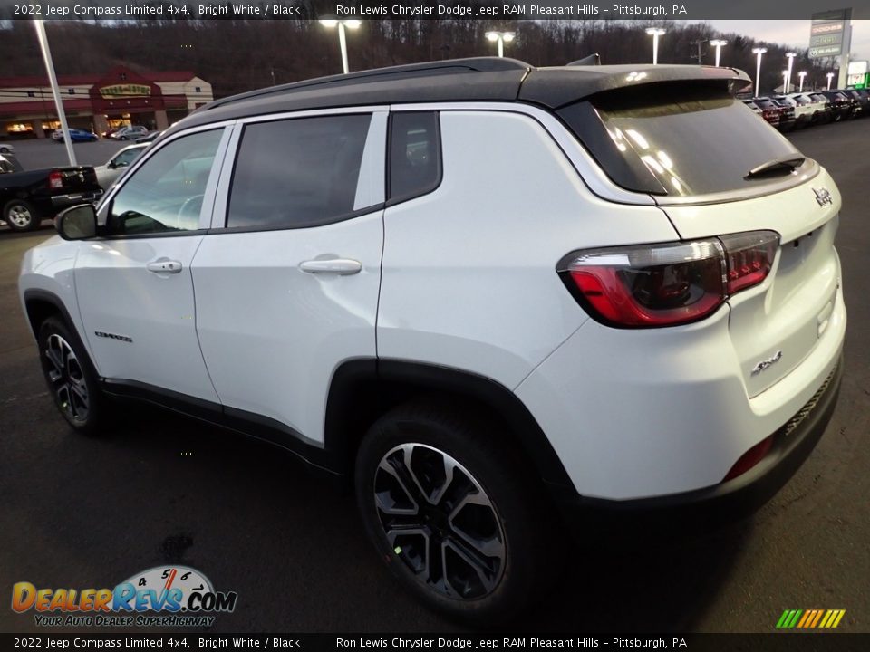 2022 Jeep Compass Limited 4x4 Bright White / Black Photo #3