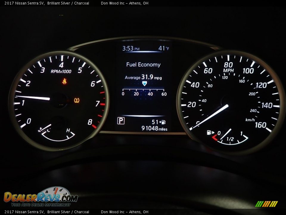 2017 Nissan Sentra SV Brilliant Silver / Charcoal Photo #24