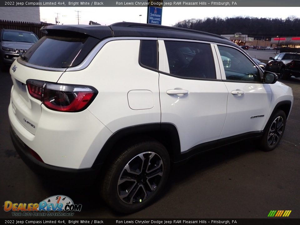 2022 Jeep Compass Limited 4x4 Bright White / Black Photo #6