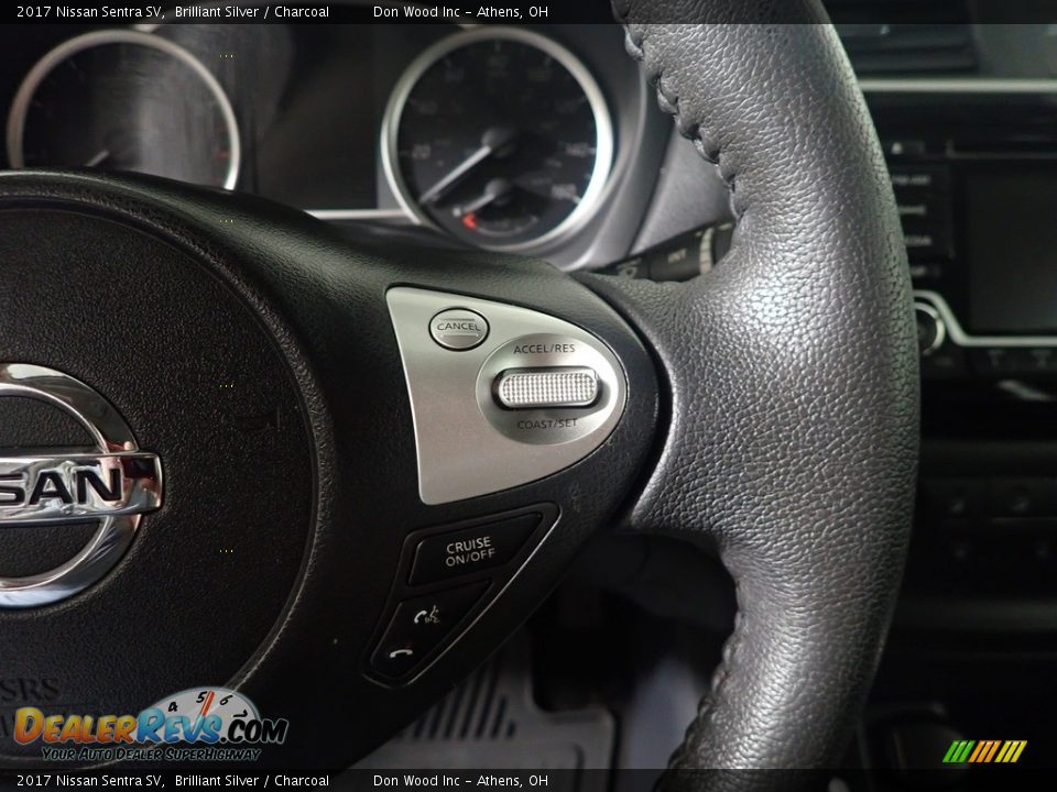 2017 Nissan Sentra SV Brilliant Silver / Charcoal Photo #26