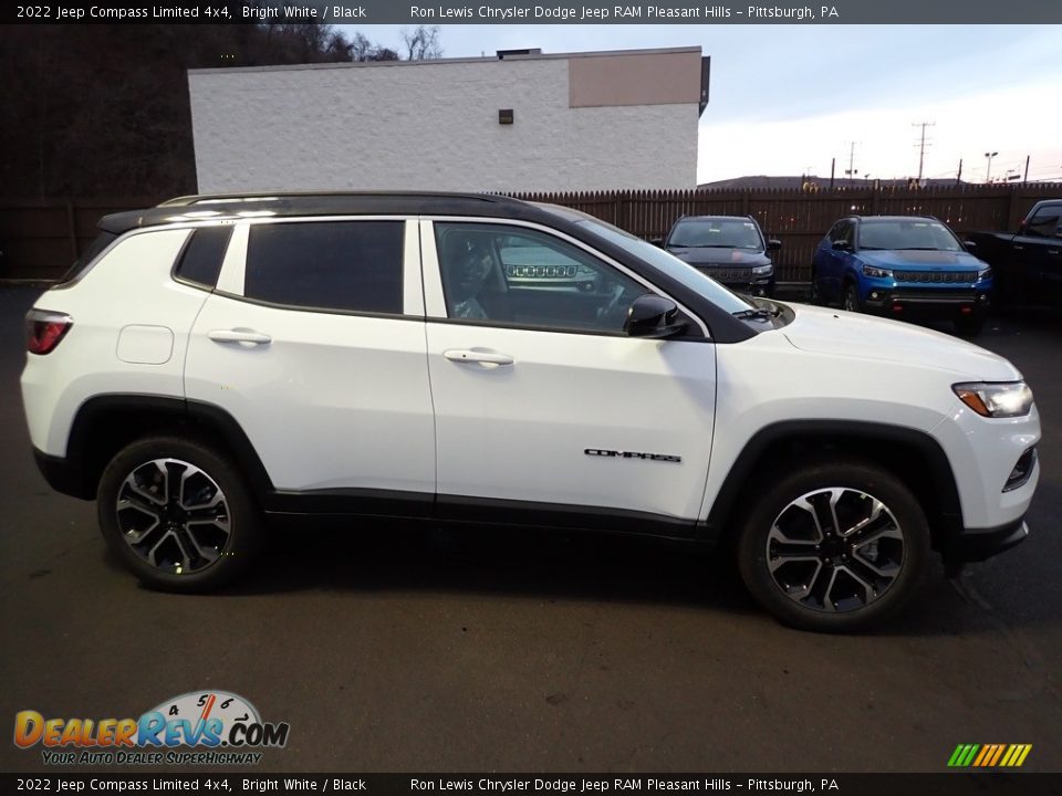 2022 Jeep Compass Limited 4x4 Bright White / Black Photo #7