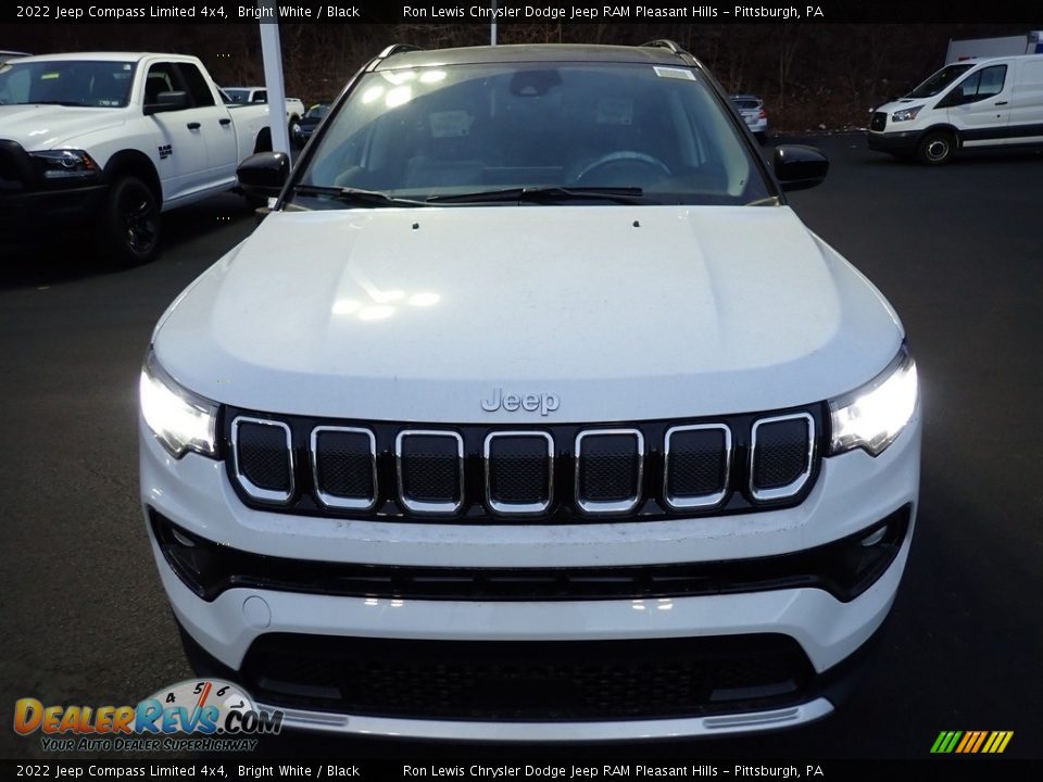 2022 Jeep Compass Limited 4x4 Bright White / Black Photo #9