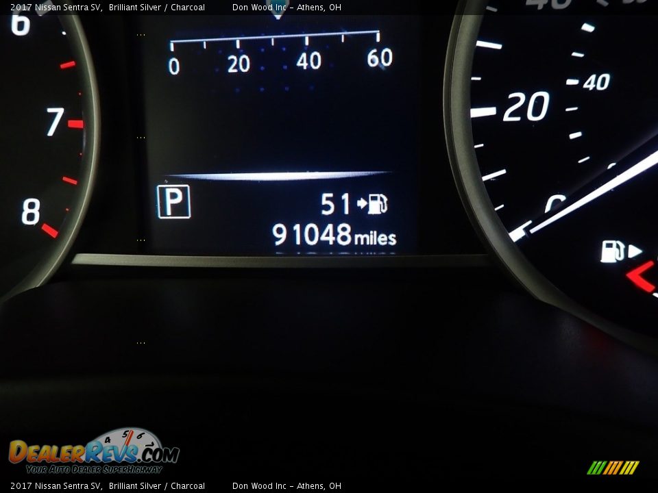 2017 Nissan Sentra SV Brilliant Silver / Charcoal Photo #35