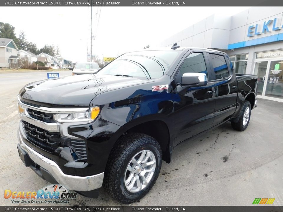 2023 Chevrolet Silverado 1500 LT Crew Cab 4x4 Black / Jet Black Photo #1