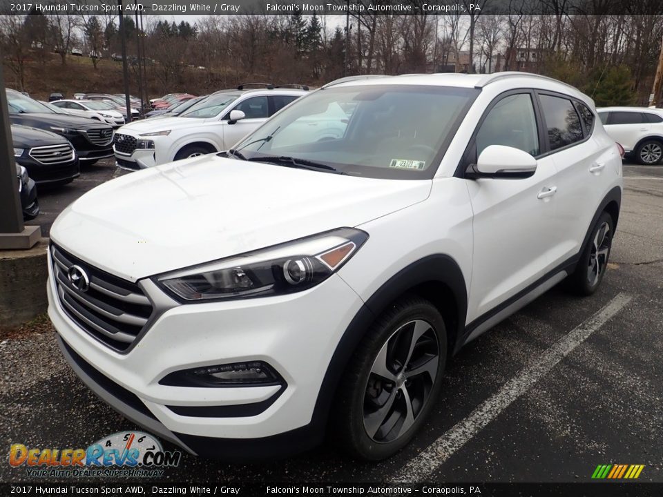 2017 Hyundai Tucson Sport AWD Dazzling White / Gray Photo #1