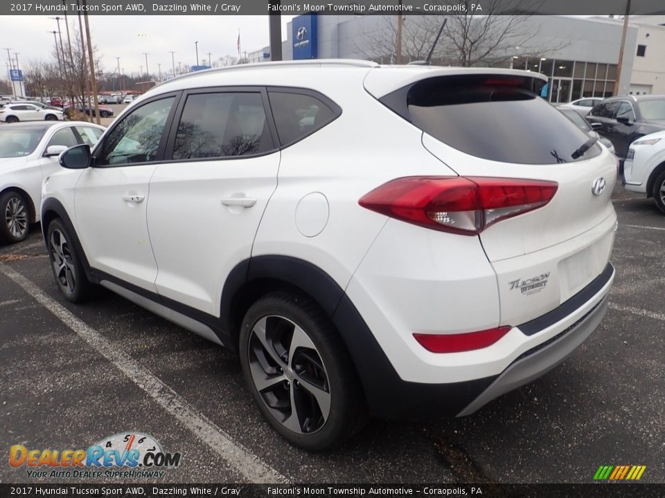 2017 Hyundai Tucson Sport AWD Dazzling White / Gray Photo #2