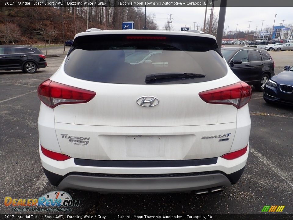 2017 Hyundai Tucson Sport AWD Dazzling White / Gray Photo #3