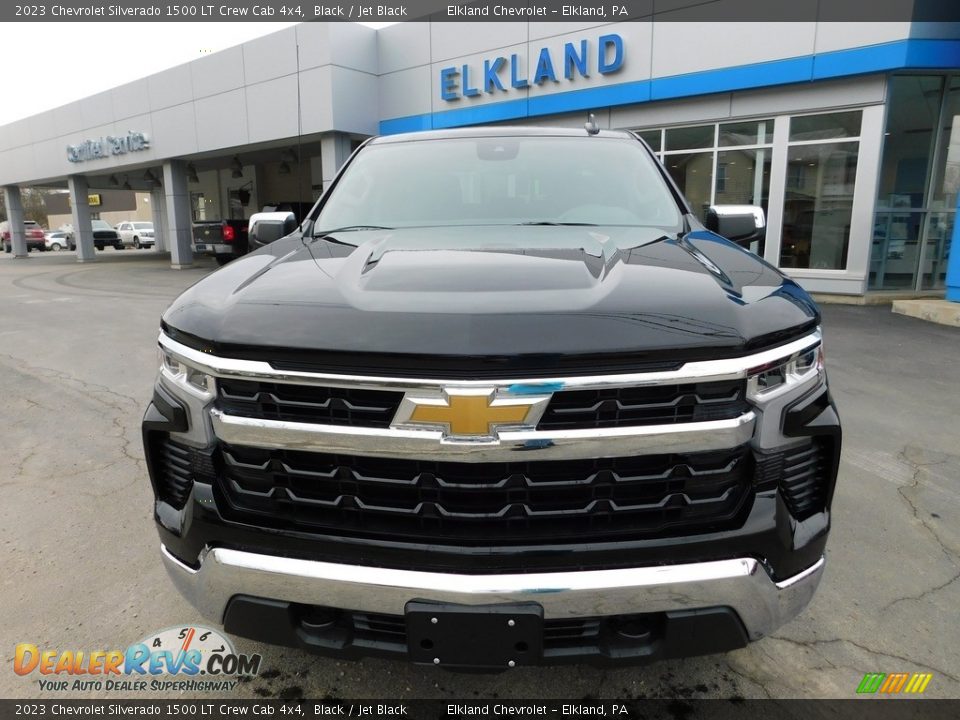 2023 Chevrolet Silverado 1500 LT Crew Cab 4x4 Black / Jet Black Photo #3