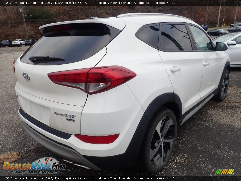 2017 Hyundai Tucson Sport AWD Dazzling White / Gray Photo #4