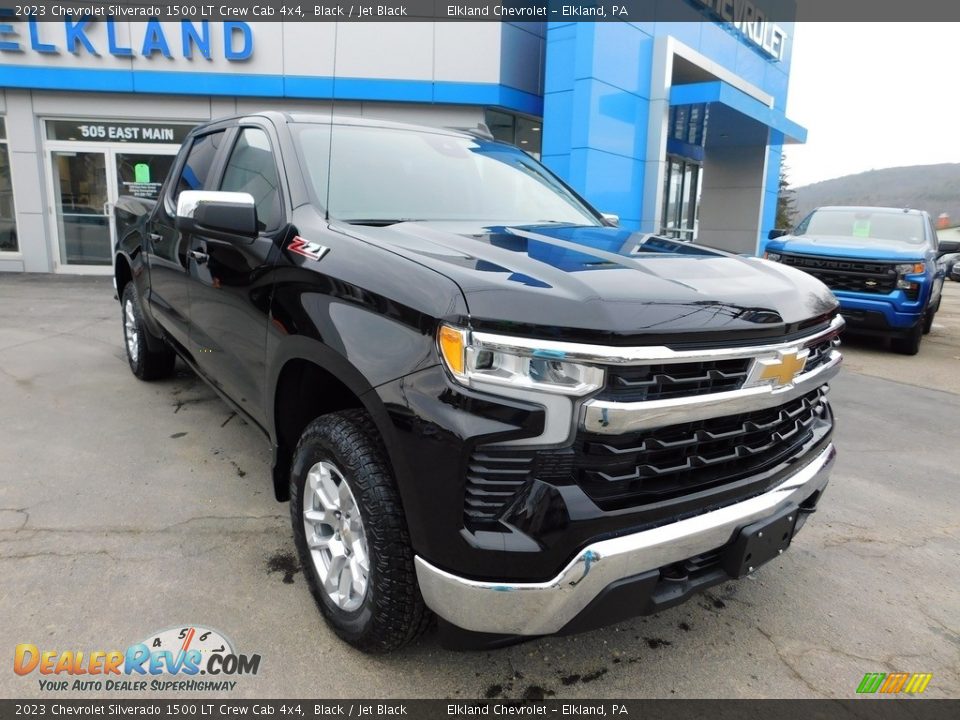 2023 Chevrolet Silverado 1500 LT Crew Cab 4x4 Black / Jet Black Photo #4