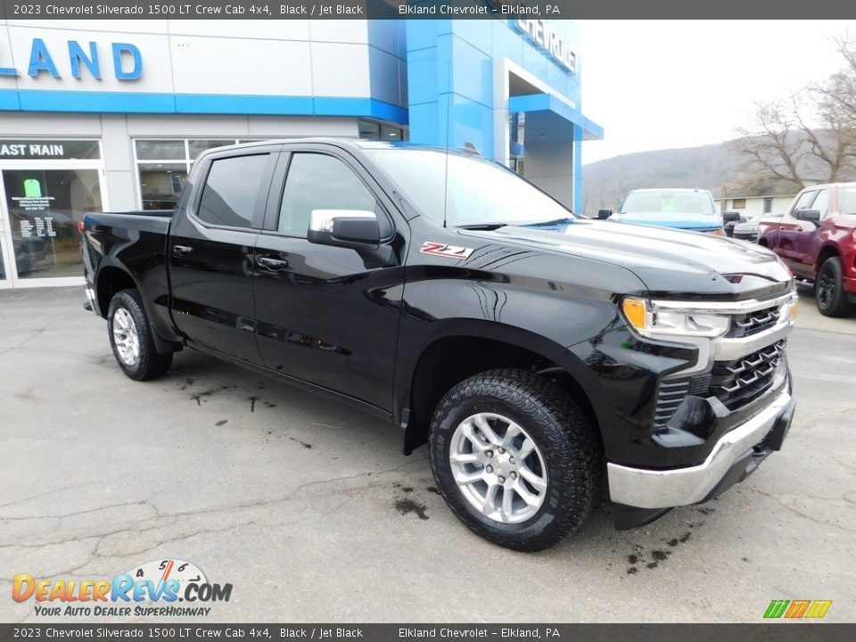 2023 Chevrolet Silverado 1500 LT Crew Cab 4x4 Black / Jet Black Photo #5