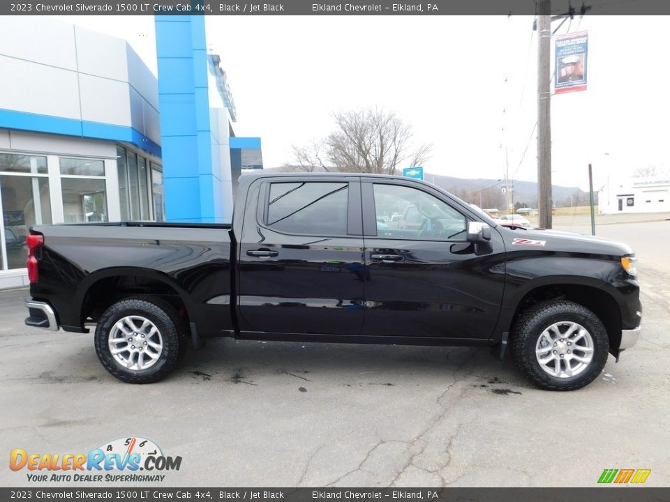 2023 Chevrolet Silverado 1500 LT Crew Cab 4x4 Black / Jet Black Photo #7