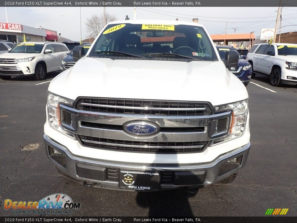 2019 Ford F150 XLT SuperCrew 4x4 Oxford White / Earth Gray Photo #3