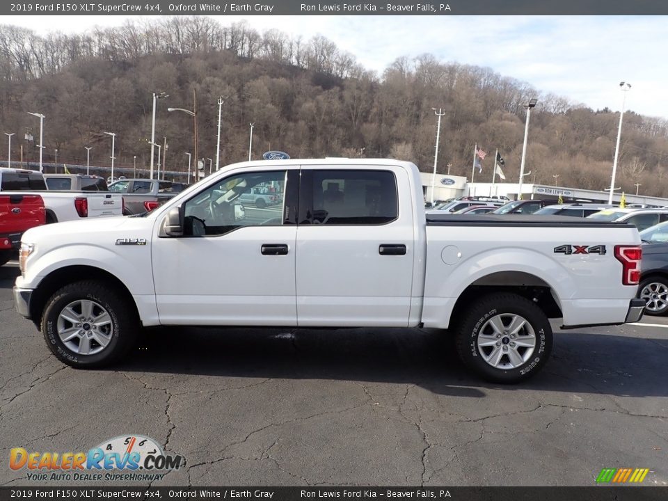 2019 Ford F150 XLT SuperCrew 4x4 Oxford White / Earth Gray Photo #5