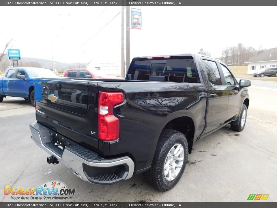 2023 Chevrolet Silverado 1500 LT Crew Cab 4x4 Black / Jet Black Photo #9