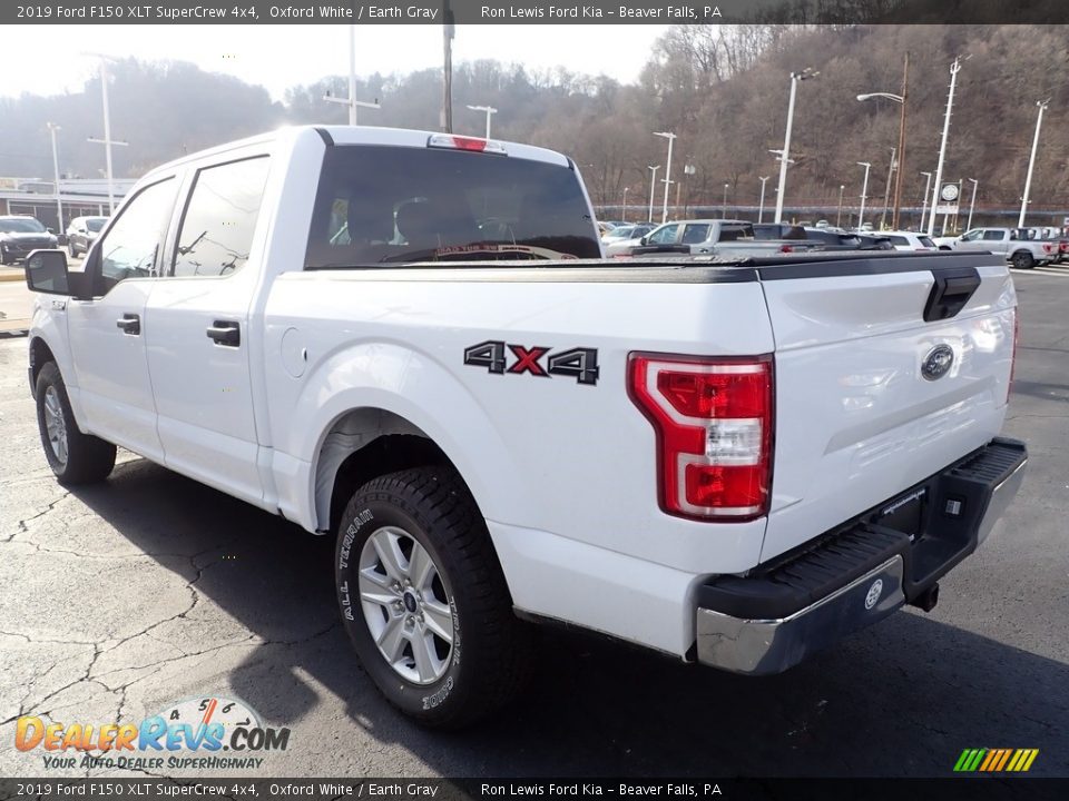 2019 Ford F150 XLT SuperCrew 4x4 Oxford White / Earth Gray Photo #6