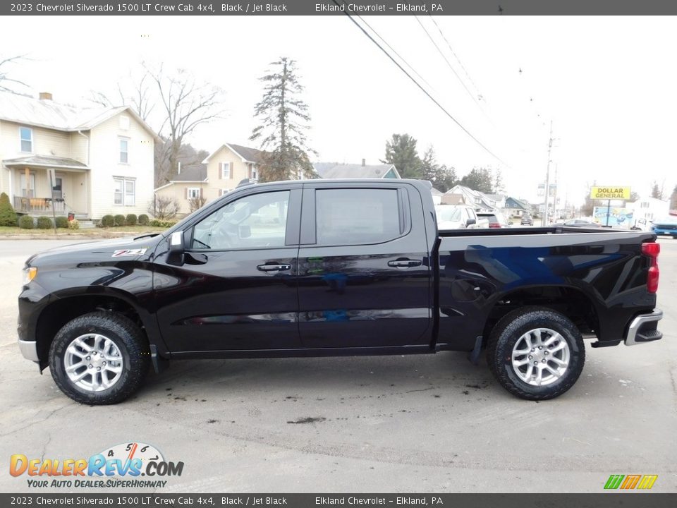 2023 Chevrolet Silverado 1500 LT Crew Cab 4x4 Black / Jet Black Photo #12