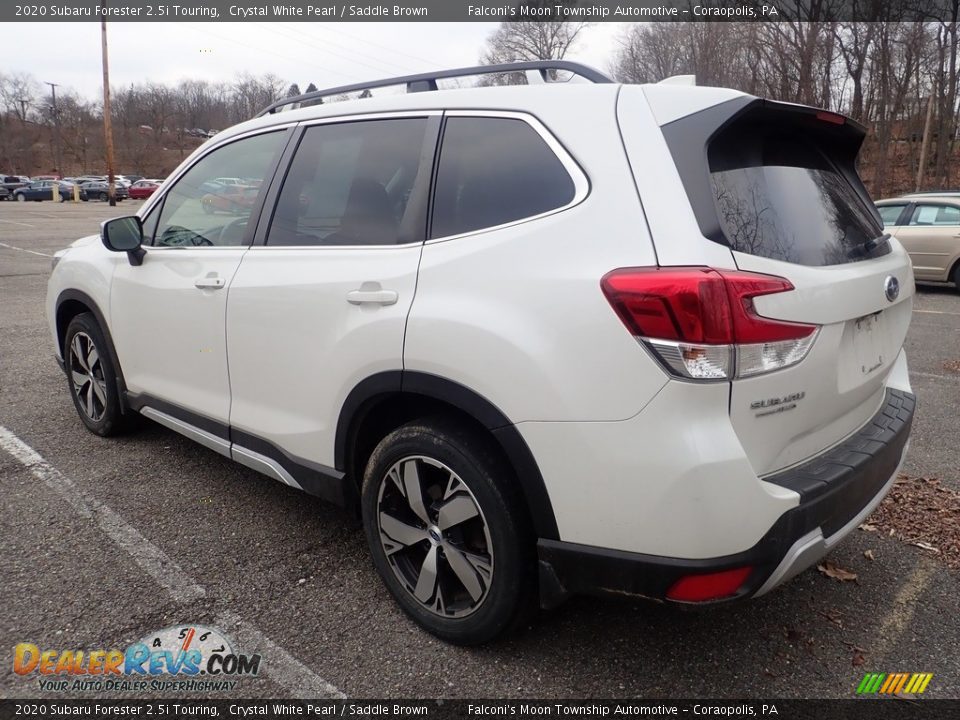 2020 Subaru Forester 2.5i Touring Crystal White Pearl / Saddle Brown Photo #2