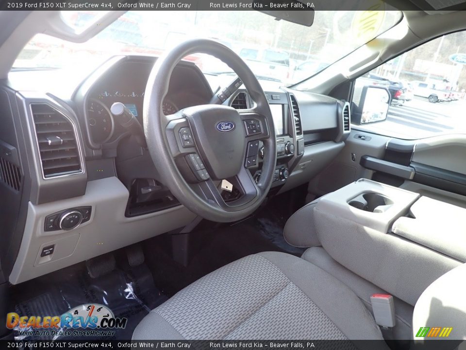 2019 Ford F150 XLT SuperCrew 4x4 Oxford White / Earth Gray Photo #19