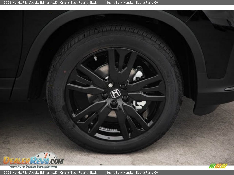 2022 Honda Pilot Special Edition AWD Crystal Black Pearl / Black Photo #11