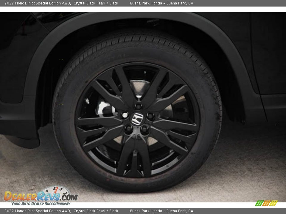 2022 Honda Pilot Special Edition AWD Crystal Black Pearl / Black Photo #13