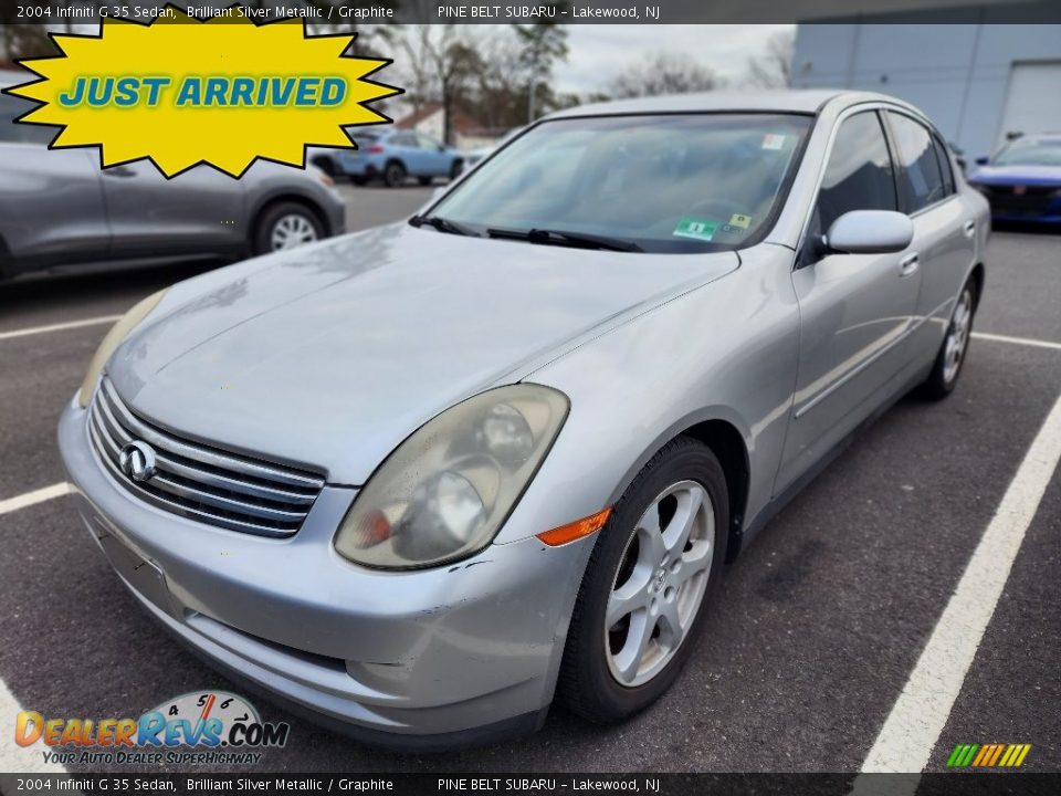 2004 Infiniti G 35 Sedan Brilliant Silver Metallic / Graphite Photo #1