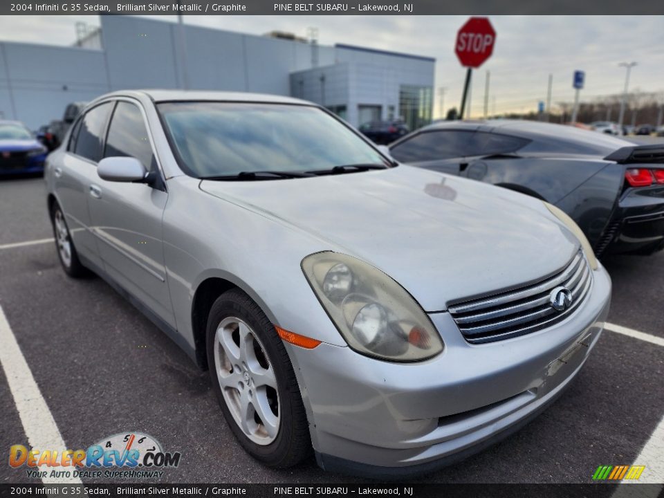 2004 Infiniti G 35 Sedan Brilliant Silver Metallic / Graphite Photo #2