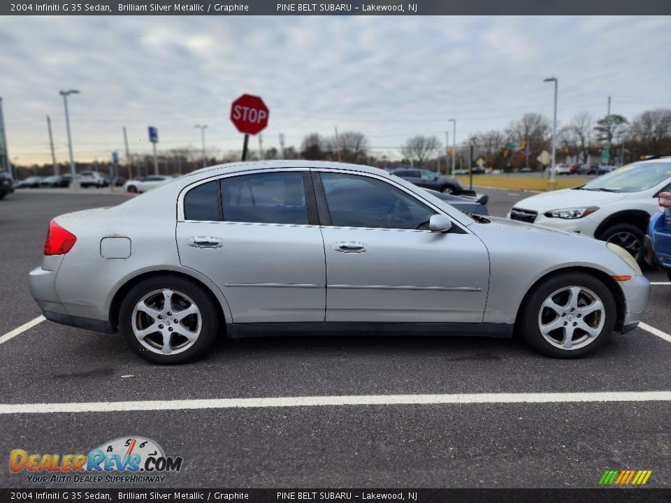 2004 Infiniti G 35 Sedan Brilliant Silver Metallic / Graphite Photo #3