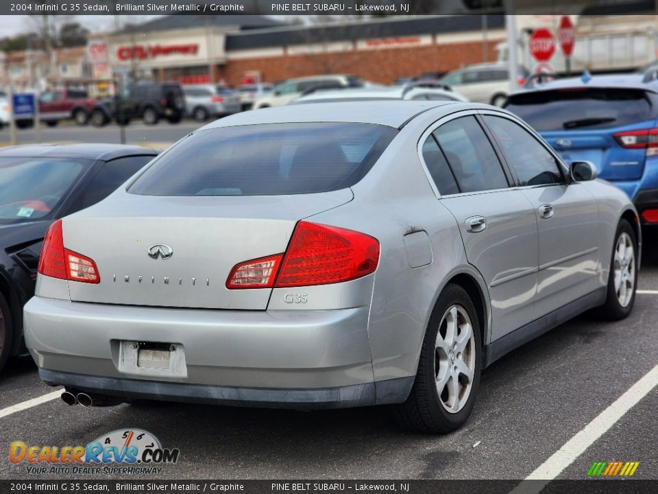 2004 Infiniti G 35 Sedan Brilliant Silver Metallic / Graphite Photo #4