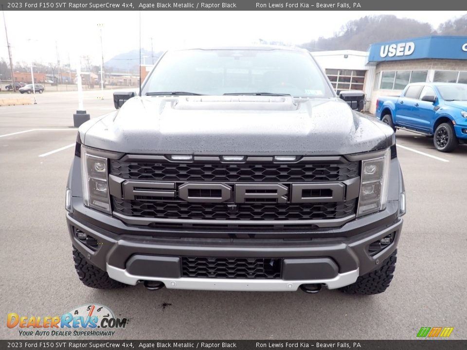 2023 Ford F150 SVT Raptor SuperCrew 4x4 Agate Black Metallic / Raptor Black Photo #3