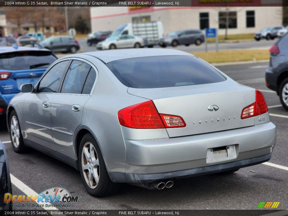 2004 Infiniti G 35 Sedan Brilliant Silver Metallic / Graphite Photo #6