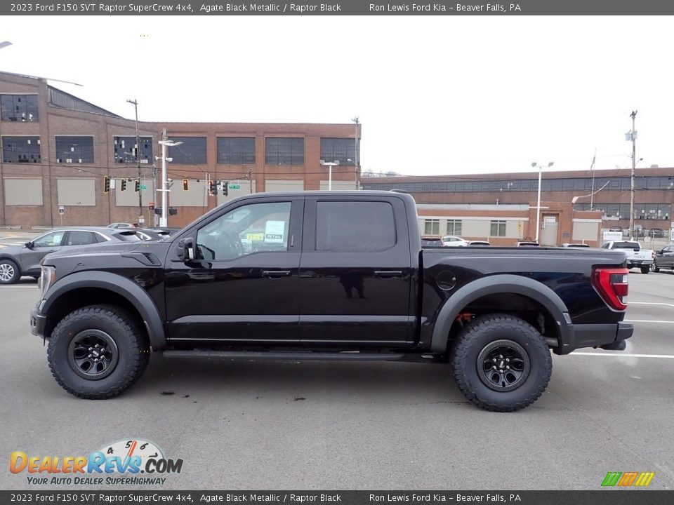 Agate Black Metallic 2023 Ford F150 SVT Raptor SuperCrew 4x4 Photo #5