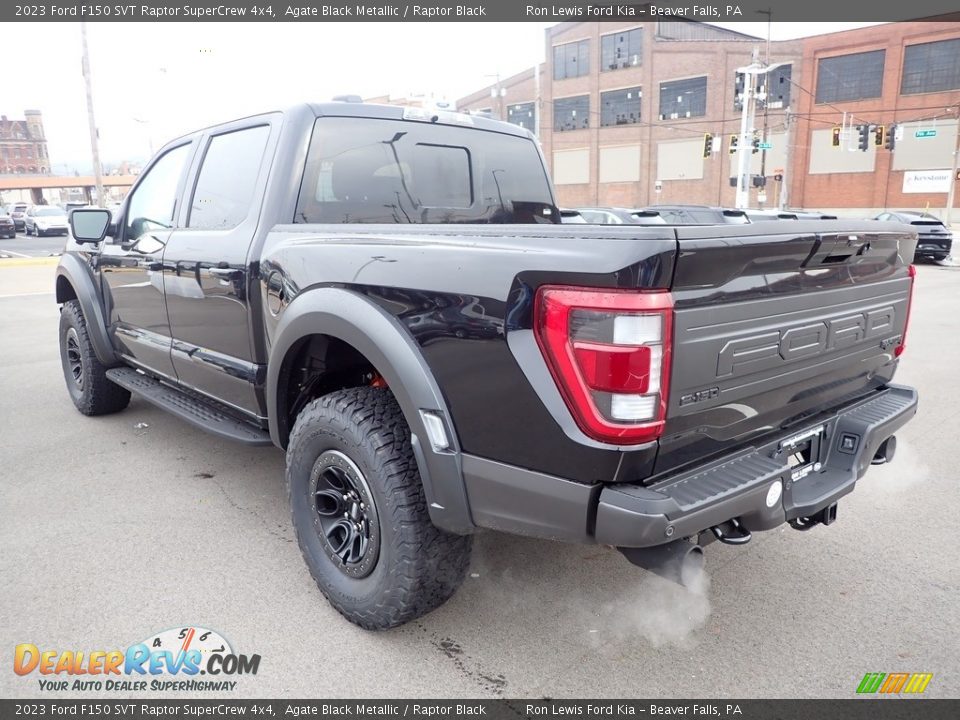 2023 Ford F150 SVT Raptor SuperCrew 4x4 Agate Black Metallic / Raptor Black Photo #6