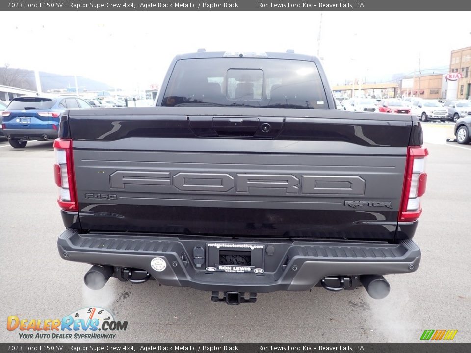 2023 Ford F150 SVT Raptor SuperCrew 4x4 Agate Black Metallic / Raptor Black Photo #7