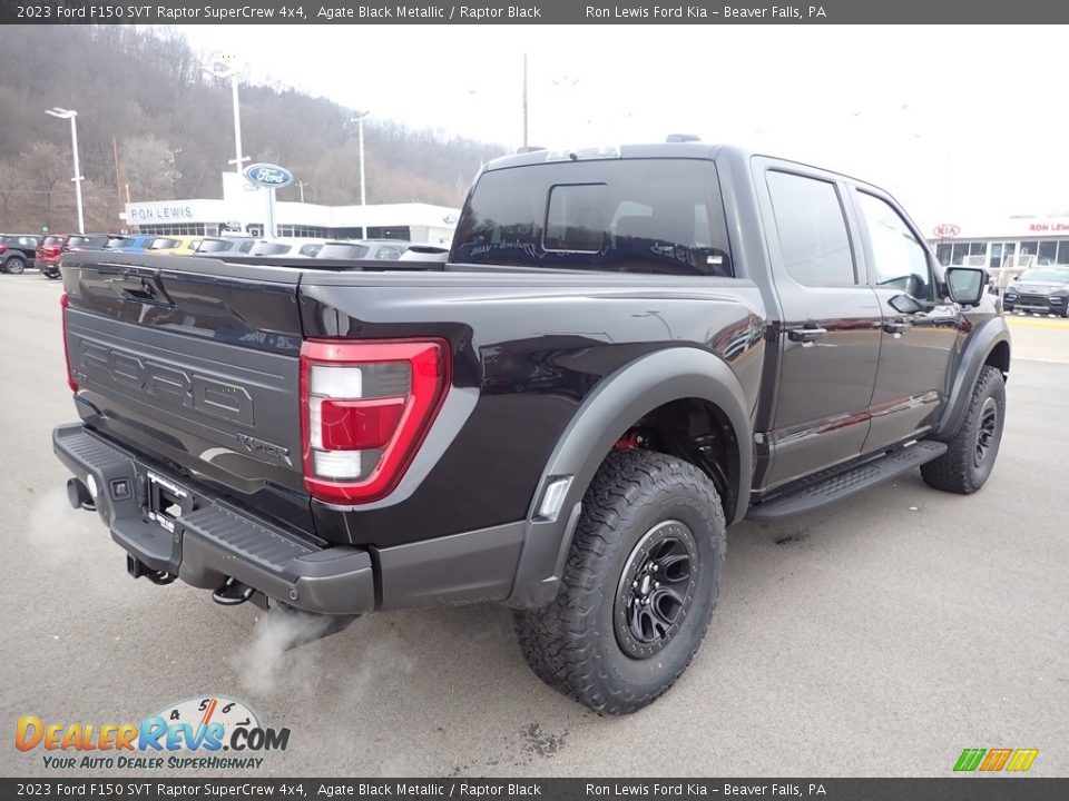 2023 Ford F150 SVT Raptor SuperCrew 4x4 Agate Black Metallic / Raptor Black Photo #8