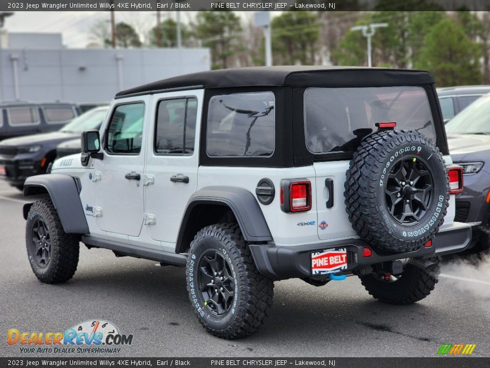 2023 Jeep Wrangler Unlimited Willys 4XE Hybrid Earl / Black Photo #4