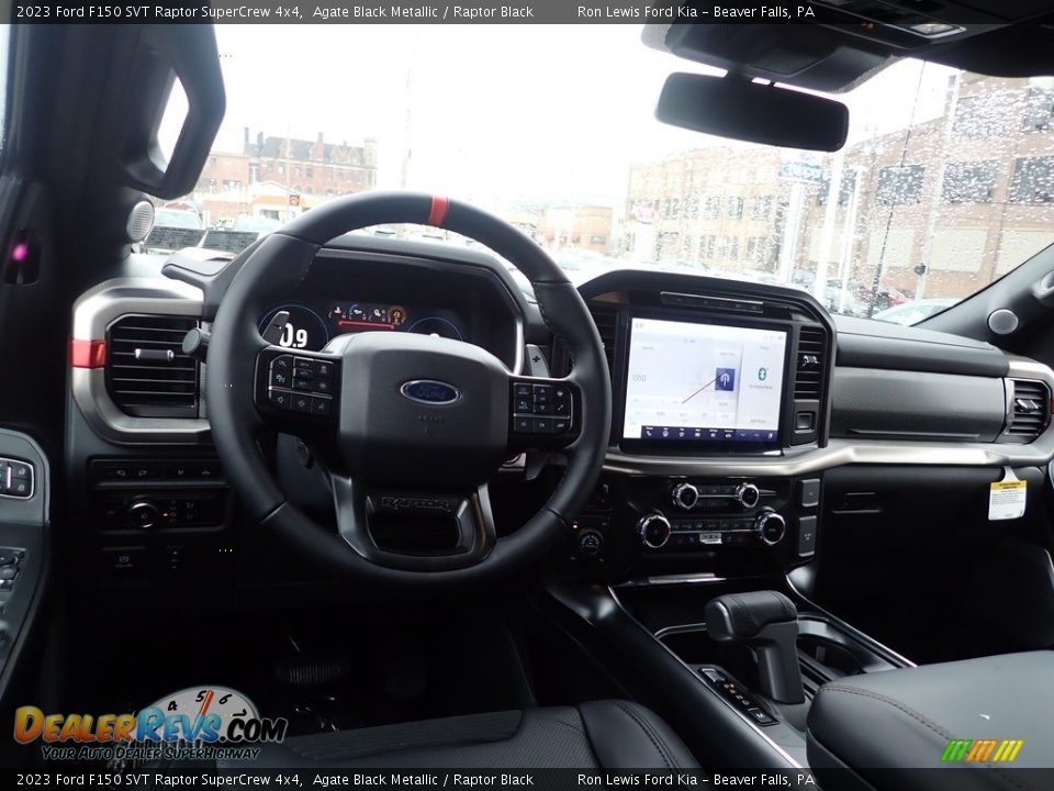 2023 Ford F150 SVT Raptor SuperCrew 4x4 Agate Black Metallic / Raptor Black Photo #13
