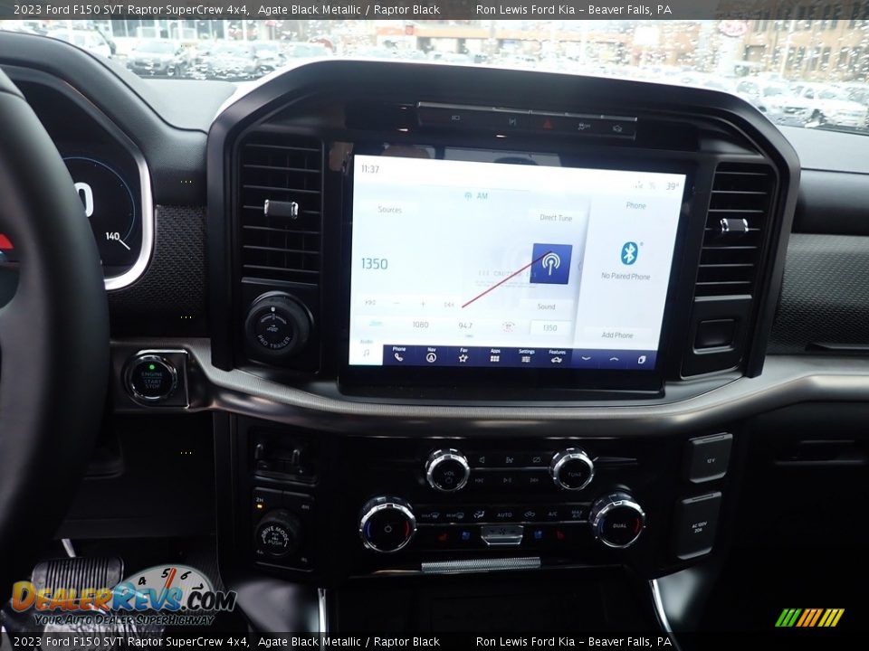 2023 Ford F150 SVT Raptor SuperCrew 4x4 Agate Black Metallic / Raptor Black Photo #16