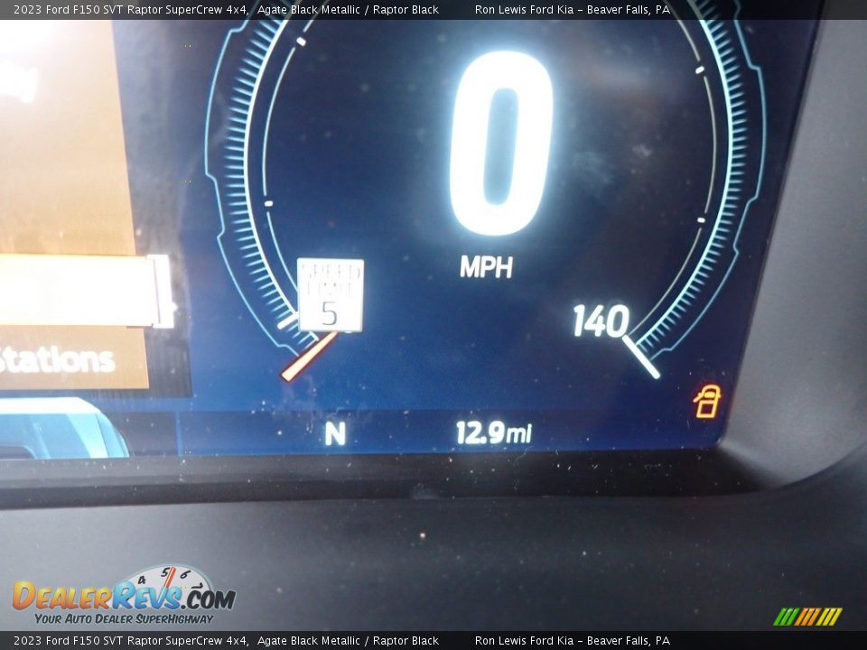 2023 Ford F150 SVT Raptor SuperCrew 4x4 Agate Black Metallic / Raptor Black Photo #17